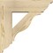 Ekena Millwork Funston Traditional Rough Sawn Bracket w/ Offset Brace, Douglas Fir, 6"W x 18"D x 18"H BKT0604X18X18FST01RDF - alternate 2
